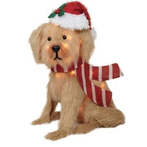 Holiday Time 24" Light-up Plush Golden Dog